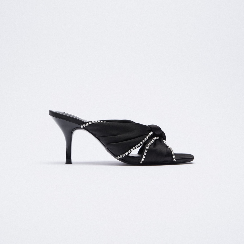 NWOT Zara Sparkly Heeled Sandals Size EU36 - Picture 3 of 12